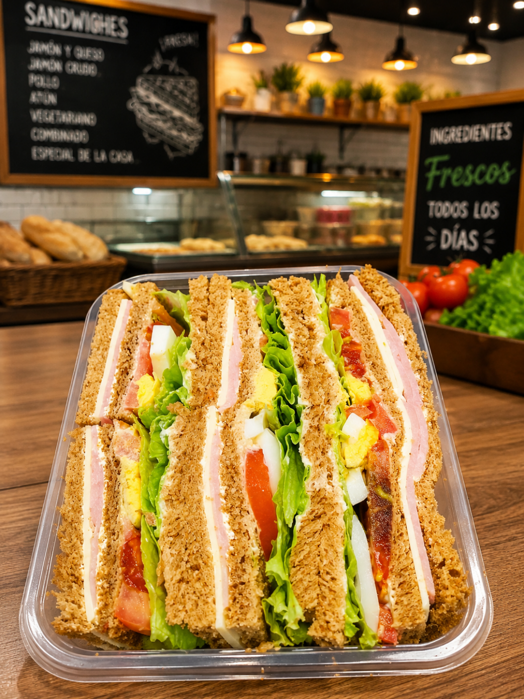 Sándwiches Olímpicos Integrales.